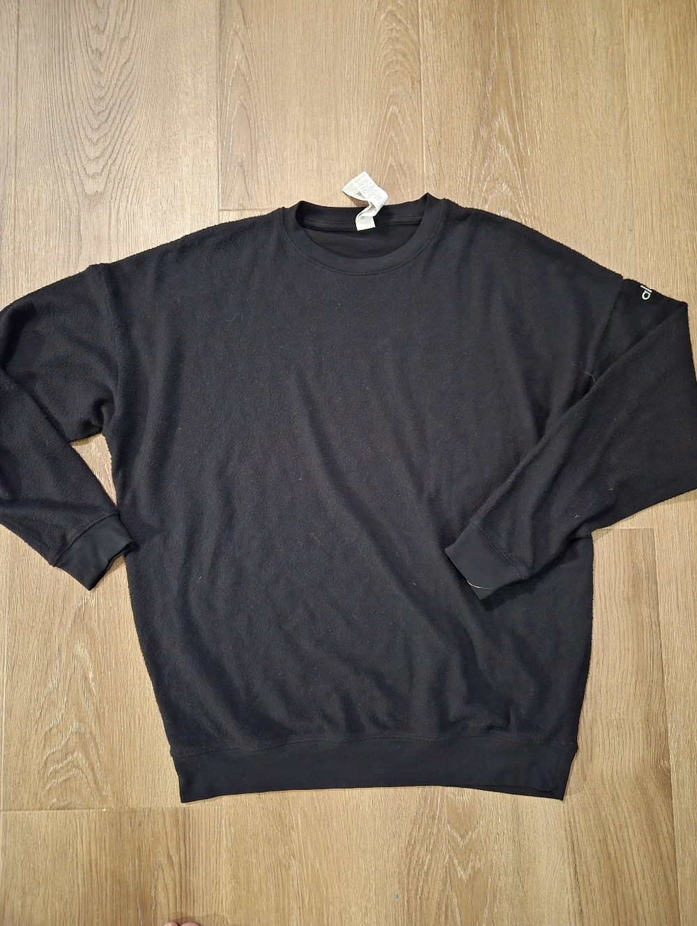 ALO Yoga Black Crewneck Sweatshirt SMALL